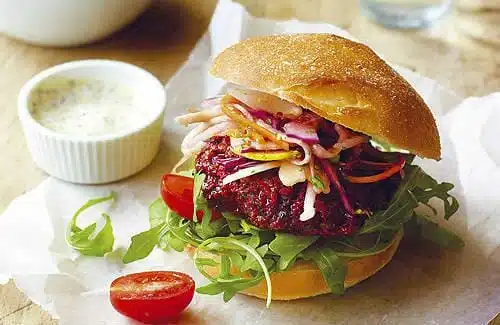 burger cu sfeclă roșie